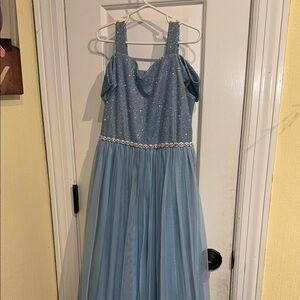 Blue Sparkle Kids Dress